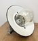 Grey Cast Aluminium Explosion Proof Lamp with Enameled Shade from Elektrosvit, 1970s, Image 15