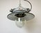 Grey Cast Aluminium Explosion Proof Lamp with Enameled Shade from Elektrosvit, 1970s 11