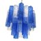 Lámpara de araña Tronchi Sputnik de cristal de Murano en azul celeste y azul de Simoeng, Imagen 10