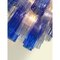 Himmelblauer und blauer Tronchi Murano Glas Sputnik Kronleuchter von Simoeng 2