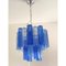 Lámpara de araña Tronchi Sputnik de cristal de Murano en azul celeste y azul de Simoeng, Imagen 9
