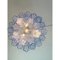 Sky-Blue Trunci Murano Glass Chandelier in Venini Style by Simoeng 2