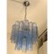 Himmelblauer Trunci Murano Glas Kronleuchter im Venini Stil von Simoeng 8