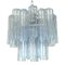 Sky-Blue Trunci Murano Glass Chandelier in Venini Style by Simoeng, Image 1