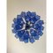 Blauer Tronchi Murano Glas Sputnik Kronleuchter von Simoeng 4