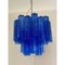 Blauer Tronchi Murano Glas Sputnik Kronleuchter von Simoeng 11