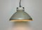 Industrial Grey Metal Factory Suspension Lamp, 1960s, Image 14