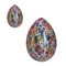 Kleine Egg Tischlampen aus Muranoglas von Simoeng, 2er Set 1