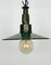 Lámpara colgante militar industrial esmaltada con superficie de aluminio fundido, años 60, Imagen 8