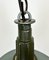 Lámpara colgante militar industrial esmaltada con superficie de aluminio fundido, años 60, Imagen 6