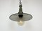Lámpara colgante militar industrial esmaltada con superficie de aluminio fundido, años 60, Imagen 7