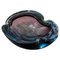 Mid-Century Modern Purple and Blue Murano Glass Ashtray from Seguso, 1970s 1