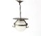 Art Deco Amsterdamse School Pendant Lamp in Wrought Iron and Glass by A.D. Copier, 1930s 3