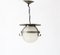 Art Deco Amsterdamse School Pendant Lamp in Wrought Iron and Glass by A.D. Copier, 1930s 1