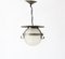 Art Deco Amsterdamse School Pendant Lamp in Wrought Iron and Glass by A.D. Copier, 1930s, Image 1