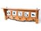 Art Deco Amsterdamse School Oak Coat Rack with Tiles, 1920s, Image 1