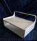 Small Vintage Wall Console with White Metal Corpus and Base of White Chipboard, 1970s, Image 2