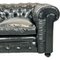 Chesterfield Sofa in Black Buttoned Leather, 1950s 6
