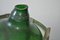 Botella vintage grande de vidrio con cesta de metal, Imagen 3