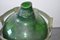 Botella vintage grande de vidrio con cesta de metal, Imagen 2