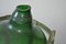 Botella vintage grande de vidrio con cesta de metal, Imagen 4