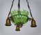 Art Nouveau Ceiling Lamp in Glass, Image 3