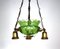 Art Nouveau Ceiling Lamp in Glass 6