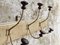 French Wall Coat Rack, 1930s 9