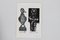 Plat Rond en Céramique avec Motif Chauve-Souris Figuratif par Leif Messel, 1997 6
