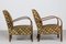 Danish Art Deco Armchairs in Dark Wood and Velour, 1940s, Set of 2, Image 3