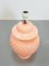 Regency Style Table Lamp in Pink Ceramic from Kostka, France, 1980s 4