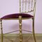 Stuhl aus Messing von Giuseppe Gaetano Descalzi für Chiavari, Italien, 1960er 10
