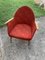 Roter Mid-Century Sessel, 1960er 8