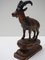 Swiss Black Forest Ibex Sculpture, 1920s, Wood 1
