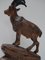 Swiss Black Forest Ibex Sculpture, 1920s, Wood 13