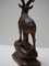 Swiss Black Forest Ibex Sculpture, 1920s, Wood 7