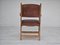 Danish Leather and Oak Armchair, 1950s, Image 4