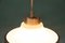 Lámpara colgante escandinava minimalista de vidrio, años 60, Imagen 7