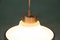 Scandinavian Minimalistic Glass Hanging Lamp, 1960s 7