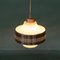 Lámpara colgante escandinava minimalista de vidrio, años 60, Imagen 12