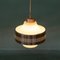 Scandinavian Minimalistic Glass Hanging Lamp, 1960s 12