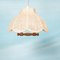 Scandinavian Bohemian Hanging Lamp in Webbing & Pine, 1970s 1