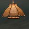 Scandinavian Bohemian Hanging Lamp in Webbing & Pine, 1970s 13