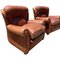 Mid-Century Leather Lounge Chairs, Set of 2 6