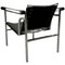 Mid-Century LC1 Armchair in Tubular Chrome and Black Leather by Le Corbusier, Image 12