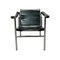 Mid-Century LC1 Armchair in Tubular Chrome and Black Leather by Le Corbusier 2