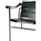 Mid-Century LC1 Armchair in Tubular Chrome and Black Leather by Le Corbusier, Image 7