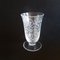 Mid-Century Etched Baccarat Glass Vase, Image 2