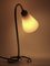 Lámpara de mesa Mid-Century de latón, años 50, Imagen 2