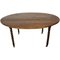 Large Antique French Provençal Walnut Extendable Table with Turned Legs and Brass Wheels, Image 1